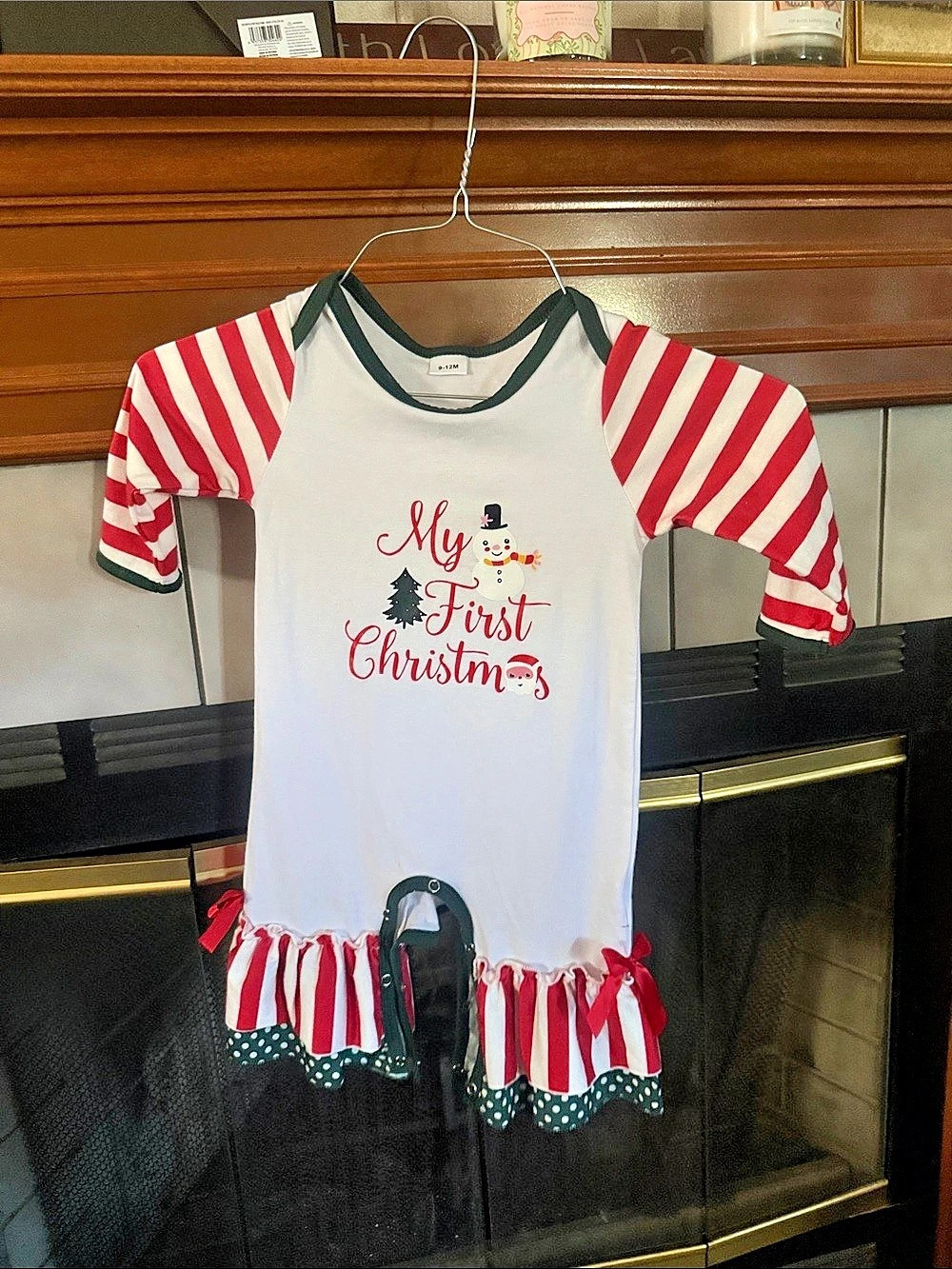 Kids Christmas Ruffle Dress